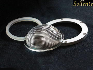 Blendschutzlicht-Linse des glas-LED mit Silikon-Dichtungs-Aluminium-Ring