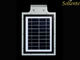 5W 550lm alle in einem Solar-LED-Straßenlaternemit eingebautem Sensor der Batterie-/PIR